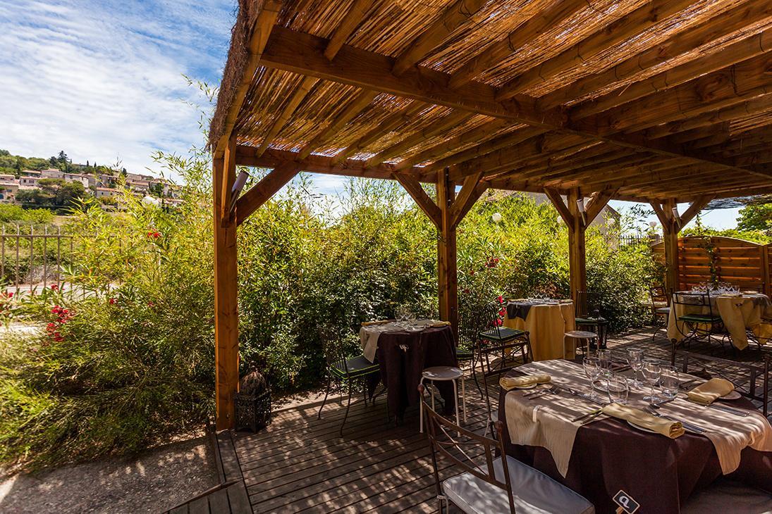 Logis Le Relais Sarrasin Hotel Vezenobres ภายนอก รูปภาพ