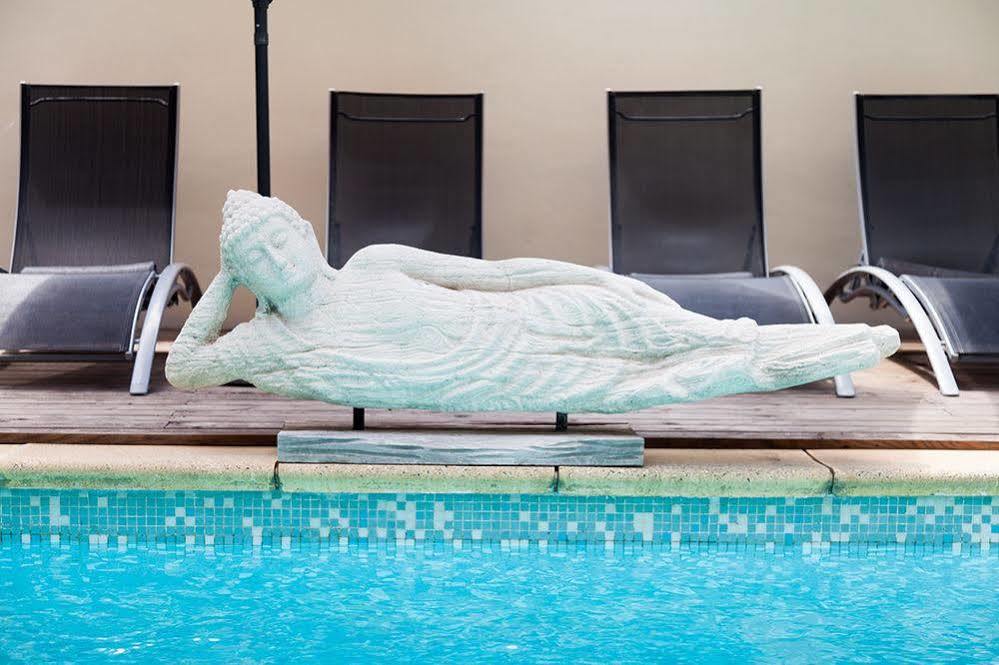 Logis Le Relais Sarrasin Hotel Vezenobres ภายนอก รูปภาพ